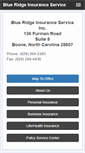 Mobile Screenshot of blueridgeinsuranceservice.com